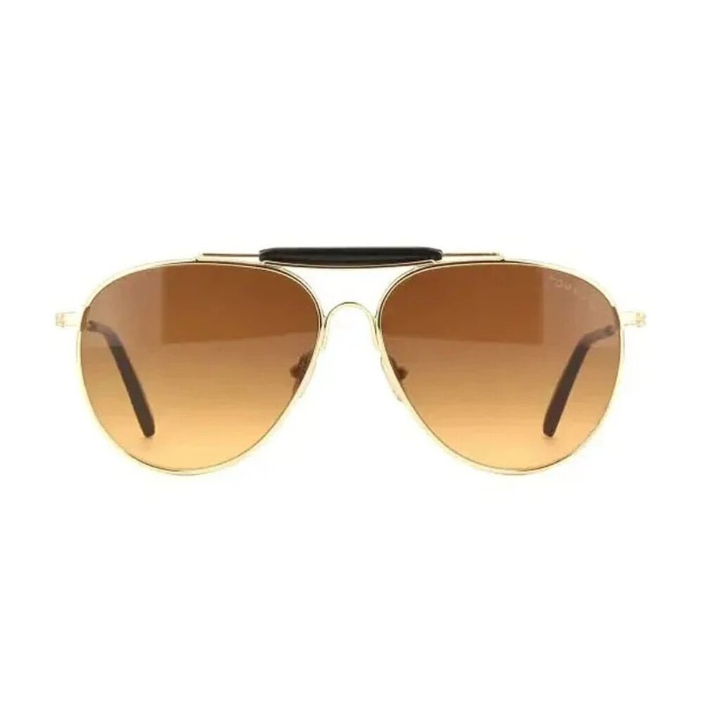 NEW TOM FORD SUNGLASSES GOLD BROWN MEN EYEWEAR TOM FORD